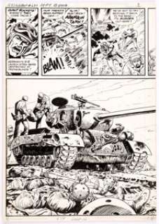 Dick Ayers and Sam Glanzman G.I. Combat #233 Partial Story Original Art Group of 12 (DC Comics, 1981).... (Total: 12 Items) | Heritage
