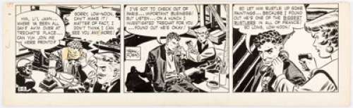 Frank Robbins Johnny Hazard Daily Comic Strip dated 2-8-44 Original Art (King Features Syndicate, 1954).... | Heritage