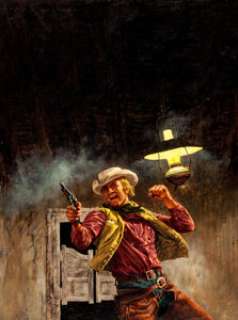 Branded Western Paperback Novel Cover Painting Original Art (c. 1960s).... | Heritage