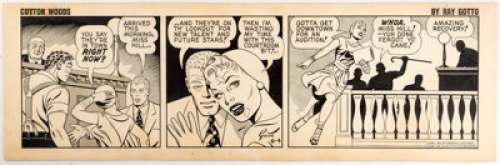 Ray Gotto Cotton Woods Daily Comic Strip Original Art dated 6-4-56 (General Features Corp., 1956)....