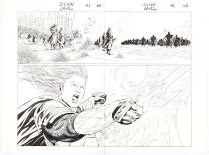 Andrea Di Vito, Rob Hunter, and Others Scion Panel Pages Original Art Group of 13 (CrossGen, 2001).... (Total: 12 Original Art)