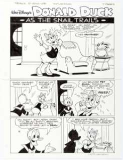 William Van Horn Kaczor Donald [Donald Duck] #2011-37 Complete 7-Page Story "As The Snail Trails" Original Art (Eg... (Total: 7 Original Art) | Heritage
