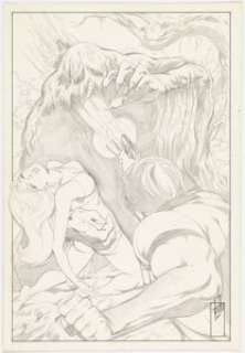 John Byrne Contemporary Pictorial Literature (CPL) Unpublished "The Heap" Illustration Original Art (1974). - | Heritage