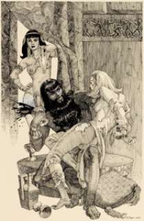 George Barr Red Nails Original Art (Donald M. Grant/Gnome Press, 1975).... | Heritage