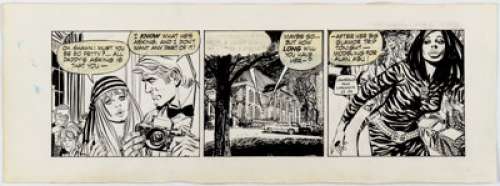 Jorge Longaron Friday Foster Daily Comic Strip Original Art date 11-24-70 (Chicago Tribune, 1970).... | Heritage