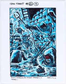 Kevin Eastman Teenage Mutant Ninja Turtles #61 Unused Variant Cover Preliminary Artwork Original Art (IDW, 2016).... | Heritage