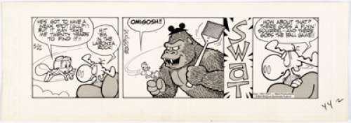 Al Kilgore Bullwinkle Daily Comic Strip Original Art dated 5-22-64 (Bell-McClure Syndicate, 1964).... | Heritage