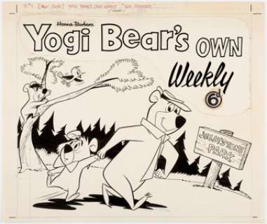 City Magazine Artist Yogi Bear’s Own Weekly #1 Cover Original Art (City Magazines, 1962).... | Heritage
