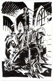 Phil Hester and Ande Parks Green Hornet #13 Retailer Incentive Variant Cover Original Art (Dynamite Entertainment,...