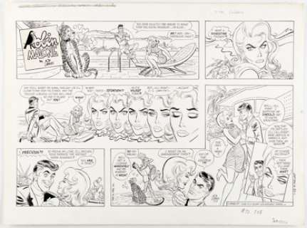 Bob Lubbers Robin Malone Sunday Comic Strip Original Art and Color Guide dated 7-28-68 (NEA, 1968).... | Heritage