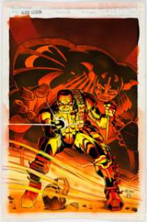  - Larry Stroman and Frank Cirocco Alien Legion V2#16 Cover Original Art (Marvel, 1990)....