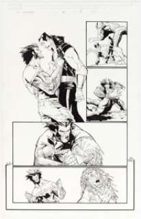  - Humberto Ramos and Carlos Cuevas Wolverine #45 Story Page 4 Original Art (Marvel, 2006)....