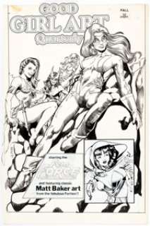  - Mark Heike Good Girl Art Quarterly #2 Cover Original Art (AC, 1990)....