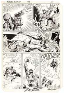  - Kerry Gammill and Mike Esposito Marvel Team-Up #127 Spider-Man and the Watcher Original Art (Marvel, 1983)....