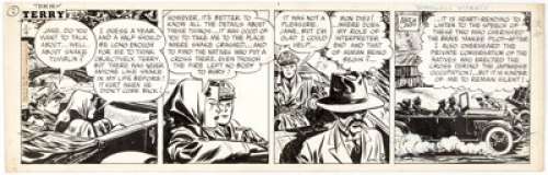 Milton Caniff Terry and the Pirates Daily Comic Strip Original Art dated 11-4-46 (Field Enterprises, 1946). ... | Heritage