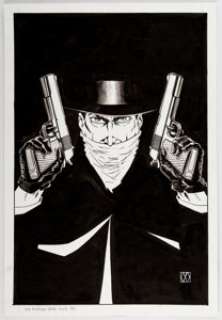 Matt Wagner (as MW) The Shadow: Year One #6 Cover A Original Art (Dynamite Entertainment, 2013).... | Heritage