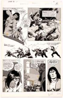 John Buscema and Tony DeZuniga Savage Sword of Conan #32 Story Page 45 Original Art (Marvel, 1978).... | Heritage