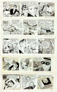 Bob Lubbers (as Bob Lewis) Secret Agent Corrigan Daily Comic Strip Original Art Group of 21 (King Features Syndica... (Total: 21 Original Art) | Heritage