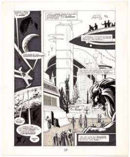  - Frank Cirocco, Chuck Austen, and Mick Gray Buck Rogers Comics Module #2 Page 28 Original Art Panel Page (TSR, 1990...