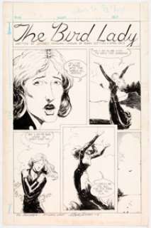  - Ronn Sutton Bakka Magazine #3 "The Bird Lady" Complete 1-Page Story Original Art (Bakka Bookstores, Ltd., 1975)....
