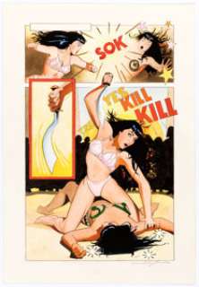 Jim Silke Bettie Page: Queen of the Nile #3 Story Page 21 Original Art (Dark Horse, 2000).... | Heritage