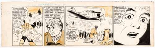 Zack Mosley Smilin’ Jack Daily Comic Strip Original Art dated 4-28-42 (News Syndicate Co. Inc., 1942).... | Heritage