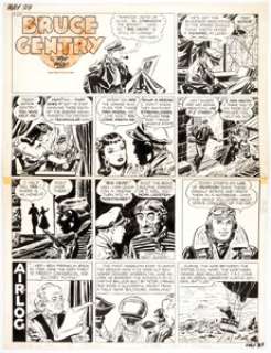 Ray Bailey Bruce Gentry Sunday Comic Strip Original Art dated 5-29-49 (NY Post, 1949).... | Heritage