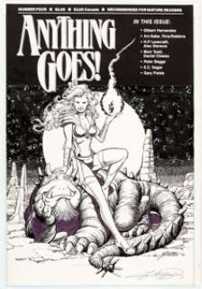 George Pérez Anything Goes! #4 Cover Original Art (Fantagraphics, 1987).... | Heritage