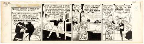 Chester Gould Dick Tracy Daily Comic Strip Original Art dated 10-22-45 (Chicago Tribune, 1945).... | Heritage