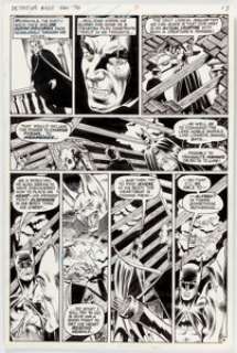 Mike Grell Detective Comics #455 Story Page 8 Batman Original Art (DC Comics, 1976). ... | Heritage