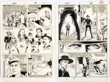 Herb Trimpe and John Severin Rawhide Kid #1 Story Page Original Art Group of 2 (Marvel, 1985).... (Total: 2 Original Art) | Heritage