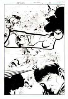 Marco Rudy and Mick Gray The Shield #2 Story Page 4 Original Art (DC, 2009). Featuring the Shield in action with -
