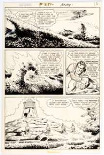 Curt Swan and Murphy Anderson Superman #251 Story Page 9 Original Art (DC, 1972). Superman traces strange weather - | Heritage