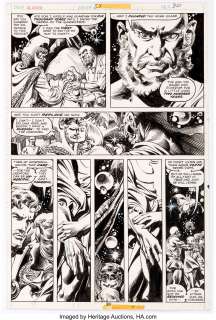 Jim Starlin and Rudy Nebres Doctor Strange #23 Story Page 30 Original Art (Marvel Comics, 1977). Strange enters - | Heritage