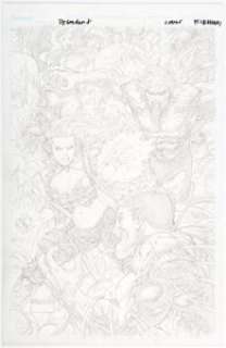 Tyler Kirkham Descendent #2 Cover Original Art (Image, 2009). Detailed cover created for the second issue of the - | Heritage