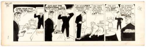 Chester Gould Dick Tracy Daily Comic Strip Original Art dated 12-20-45 (Chicago Tribune Syndicate, 1945). - | Heritage