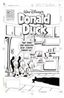 Todd Kurosawa and Scott Shaw Donald Duck Adventures #11 Cover Original Art (Disney, 1991). Huey, Dewey, and Louie - | Heritage