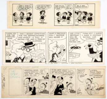 Morrie Turner‘s Wee Pals, plus Jack Callahan and Additional Comic-Strip Artists Original Art Group of 4 (1930s-60s...
