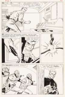 George Tuska and Mike Esposito T.H.U.N.D.E.R. Agents #1 Story Page 7 Menthor Original Art (Tower, 1965).... | Heritage