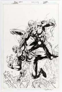 Tony S. Daniel and Sandu Florea DC Special: Cyborg #3 Cover Original Art (DC, 2008). Cyborg vs. cyborg. Ink over - | Heritage