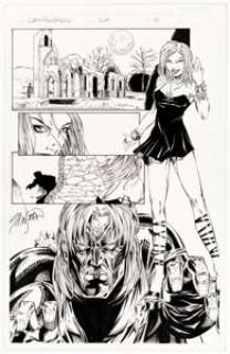 John Stinsman, Ron Adrian, and others - Lady Pendragon Story Page Original Art Group of 3 (Image, 1999). Three -