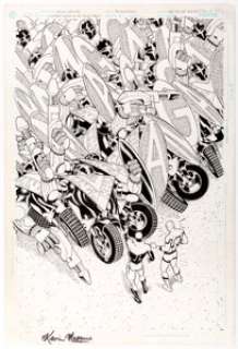 Kevin Maguire and Joe Rubinstein Formerly Known as Justice League #6 Unpublished Cover Original Art (DC, 2004). - | Heritage