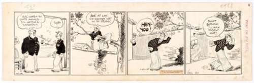 Carl Ed - Harold Teen Comic Strip Original Art dated 3-24-34 (Chicago Tribune Syndicate, 1934).