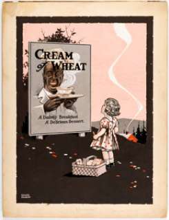 Edgar Church "Cream of Wheat" Ad Illustration Original Art (1916). A lovely period piece from the man - | Heritage