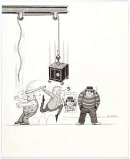 Al Jaffee | MAD Inventory Gag Panel Disaster Can Befall You Series Original Art (EC Publ., 1990s). | Heritage