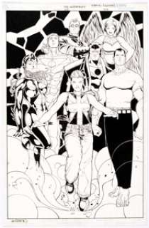 Dustin Nguyen and Richard Friend - The Authority #25 Splash Page 22 Original Art (DC, 2001)...