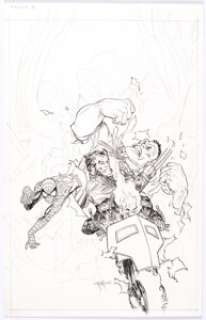 Michael Kaluta | Fear Itself: Fearsome Four #3 Cover Original Art (Marvel, 2011).... | Heritage