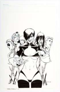 Jimmie Robinson - Bomb Queen Presents: All Girl Comics #1 Cover Original Art (Image, 2011).