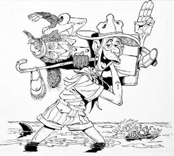 Gotlib | Hamster Jovial illustration Ã  l’encre de chine pour La Bonne Action | Kahn et Associés