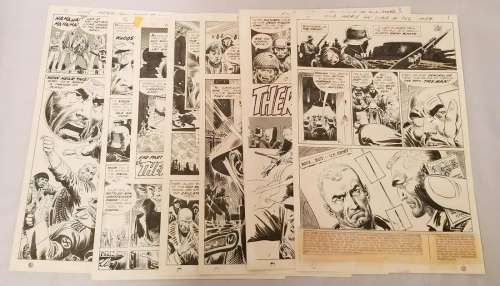 Joe Kubert, Our Army At War #206, Orig Art, 7 Pgs | Weiss Auctions